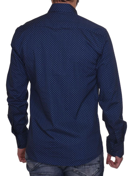 Santana Men's Shirt Long Sleeve Blue