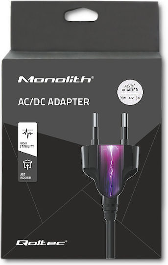 Qoltec Τροφοδοτικό LED Ισχύος 36W με Τάση Εξόδου 12V
