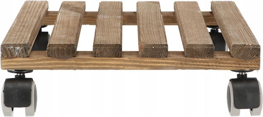 Esschert Design Platz Teller Topf Räder Brown