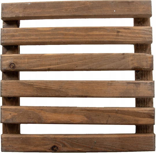 Esschert Design Platz Teller Topf Räder Brown