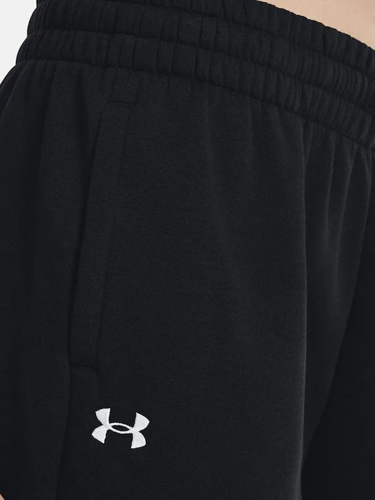 Ua Rival Παντελόνι Φόρμας με Λάστιχο Fleece Μαύρο