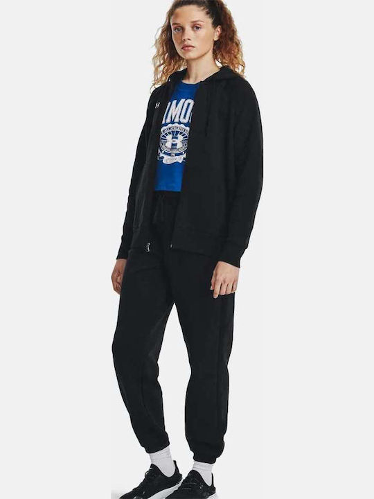 Ua Rival Παντελόνι Φόρμας με Λάστιχο Fleece Μαύρο