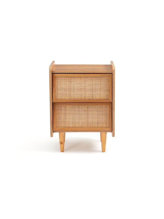 Nachttisch Holz Beiges 43.8x35x60cm