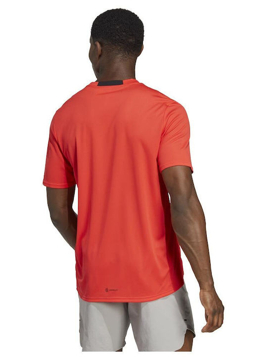 Adidas Men's Athletic T-shirt Short Sleeve Orange