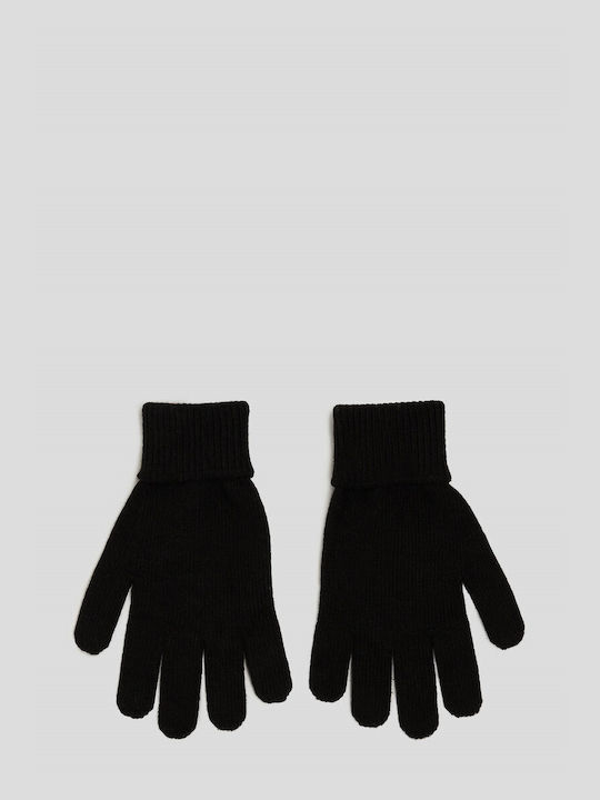 Karl Lagerfeld Unisex Knitted Gloves Black Ikonik