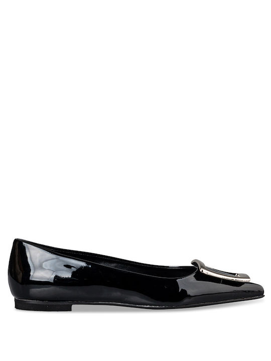 Envie Shoes Pointy Ballerinas Black