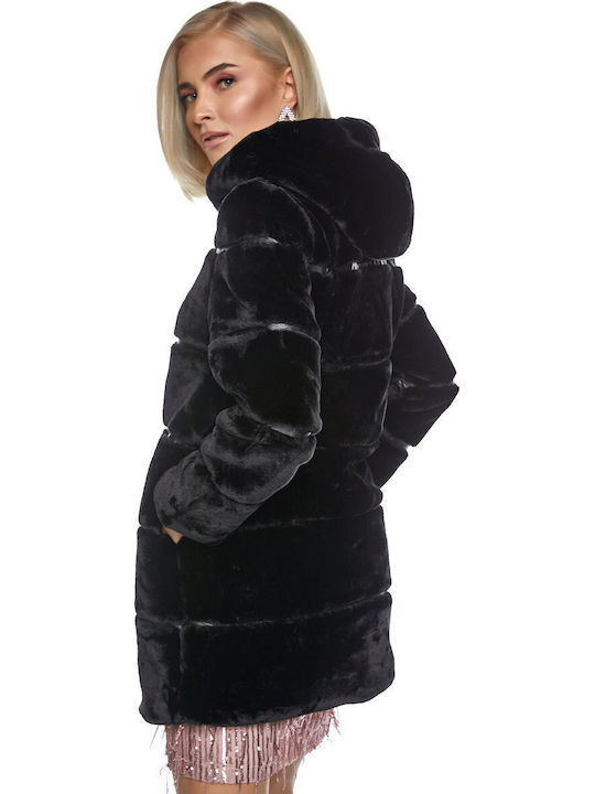 Women's Short Fur Black