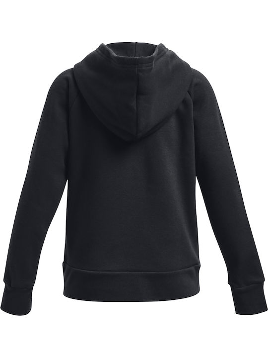 Under Armour Fleece Παιδικό Φούτερ με Κουκούλα Μαύρο Rival Under Armour Fleece Παιδικό Φούτερ με Κουκούλα Μαύρο Rival