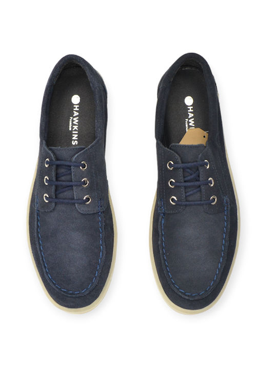 Hawkins Premium Men's Moccasins Blue