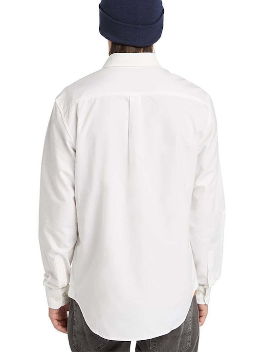 Timberland Men's Shirt Long Sleeve White