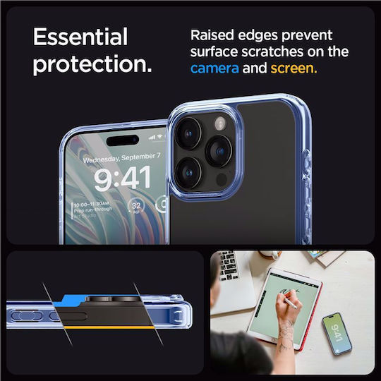 Spigen Ultra Hybrid Задна корица Пластмаса 2мм Светлосин (iPhone 15 Pro)