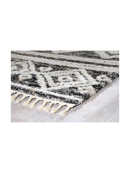 Tzikas Carpets Dolce 38840-095 Handgefertigt Teppich Rechteckig mit Fransen Grey