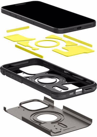Spigen Tough Armor MagFit Back Cover Plastic 2mm Gunmetal (iPhone 15 Pro)