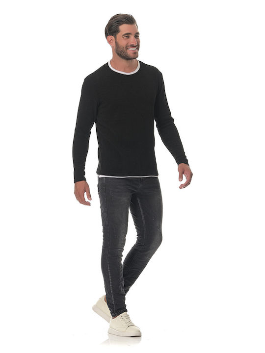 G Secret Men's Long Sleeve Blouse Black