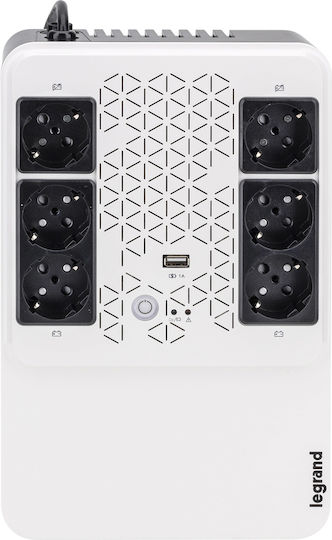 Legrand Keor Multiplug FR UPS Line-Interactive 800VA 480W με 6 Schuko Πρίζες