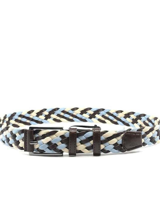 Men's Belt Knitted Light Blue