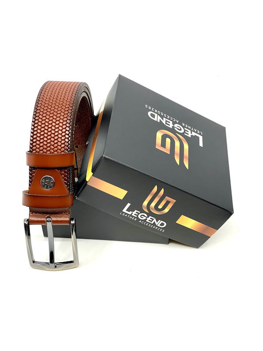 Legend Accessories Men's Leather Belt Brown