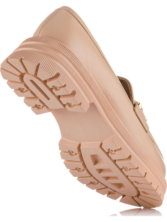 Γυναικεία Loafers σε Μπεζ Χρώμα
