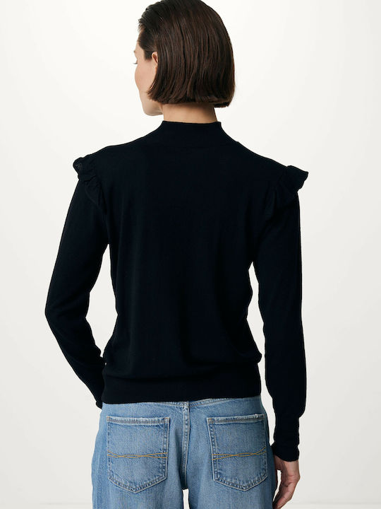 Mexx Women's Long Sleeve Sweater Turtleneck Black