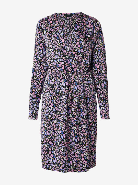Mini Kleid Wickel Dark Purple