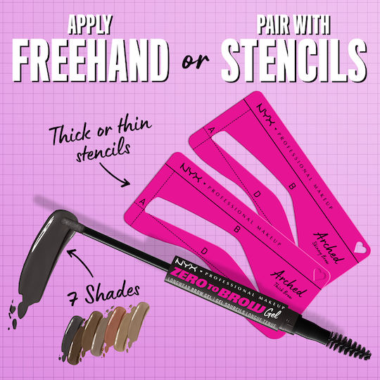 NYX Professional Makeup Zero To Brow Шаблон За Вежди