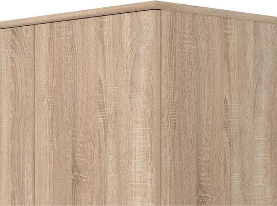 Hana Δίφυλλη Ντουλάπα Sonoma Oak 80x52x205cm