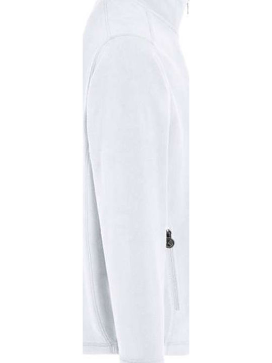 Ανδρική Ζακέτα Fleece Λευκή