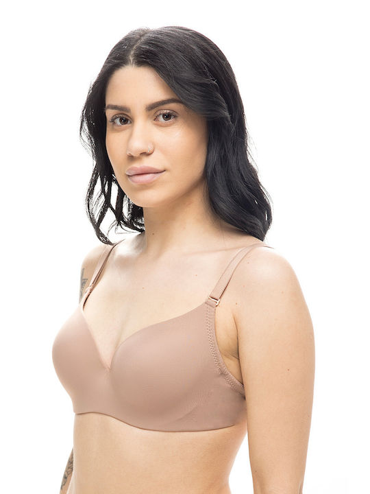 Women's underwire bra with detachable straps (B Cup)-33-6010b Leather