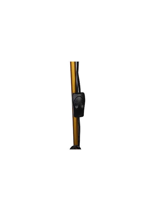 Keskor Floor Lamp H174xW24.5cm. with Socket for Bulb E27 Gold