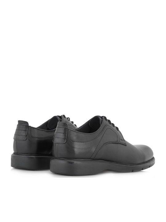 Leder Herren Freizeitschuhe Schwarz