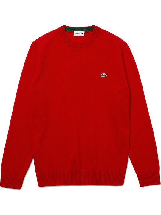 Lacoste Πουλόβερ Μακρυμάνικο Κόκκινο