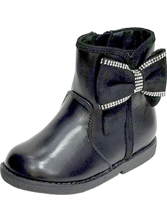 Kids Boots with Zipper Black