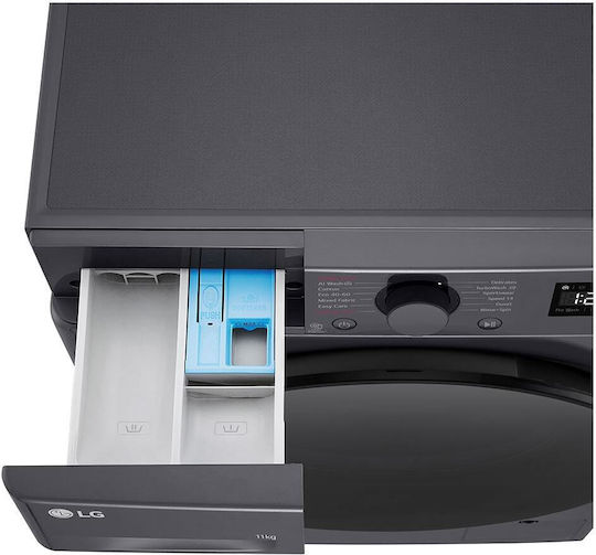 LG Waschmaschine 11kg mit Dampftechnologie 1400 Umdrehungen TurboWash Gray F4WR511S2M