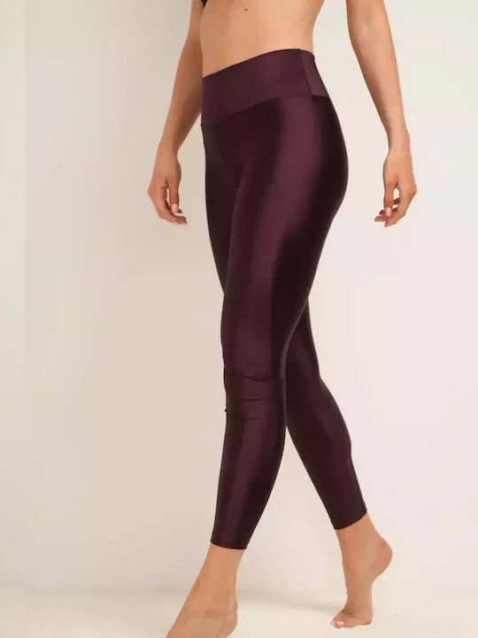 Bonatti Margo Frauen Gekürzt Leggings Glänzend Burgundisch