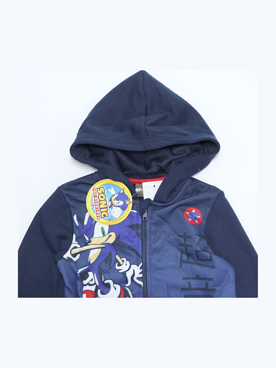 Fleece Kinder-Sweatshirt & Hoodie mit Kapuze Marineblau
