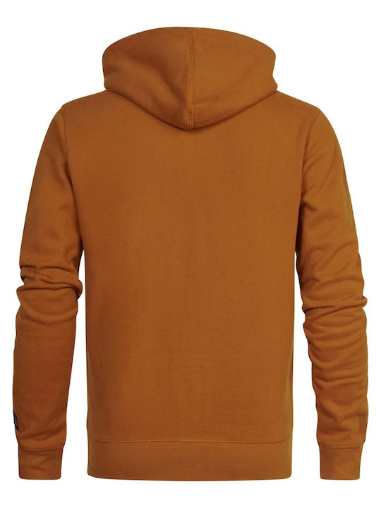 Petrol Industries Herren Sweatshirt Jacke mit Kapuze Orange