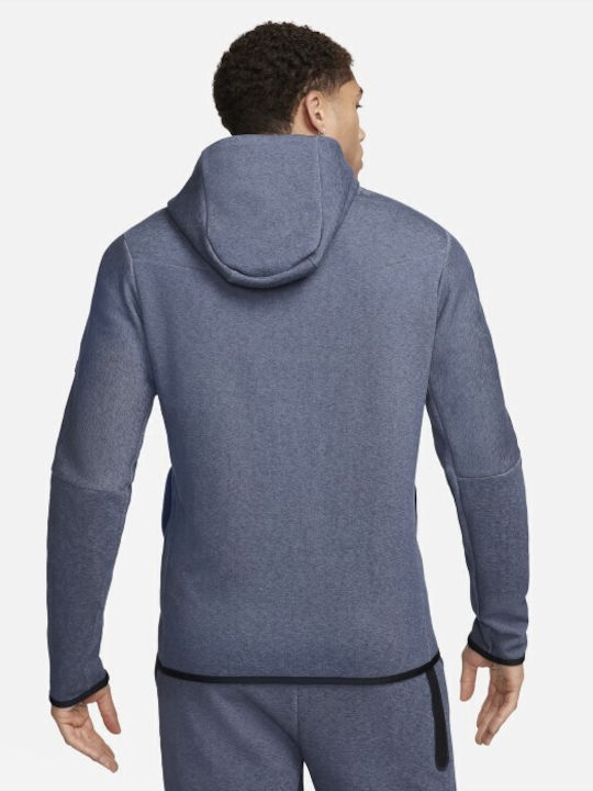 Nike F.C. Barcelona Tech Fleece Blue with Hood