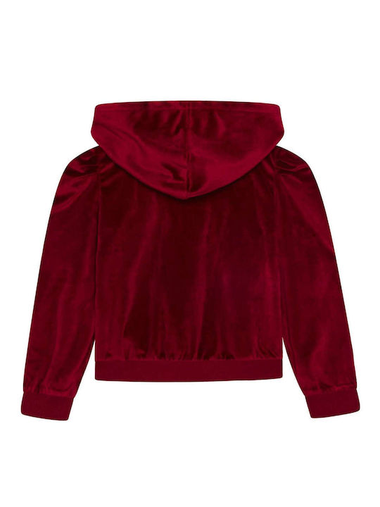 Levi's Girls Sweatshirt with Zipper Burgundy