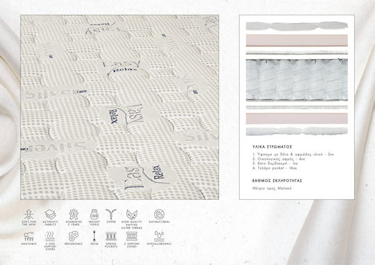 KS Kouppas Silver Exclusive Queen Anatomic Saltea Față-verso 160x200x30cm