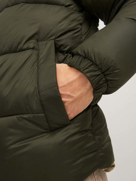 Winter Jacket Puffer Khaki