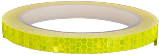 Selbstklebendes Reflektierendes Klebeband aus Kunststoff in Gelber Farbe 8m x 1cm