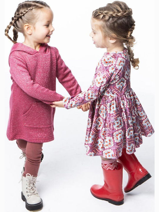 Children's Dress Long Sleeve Velvet Multicolour
