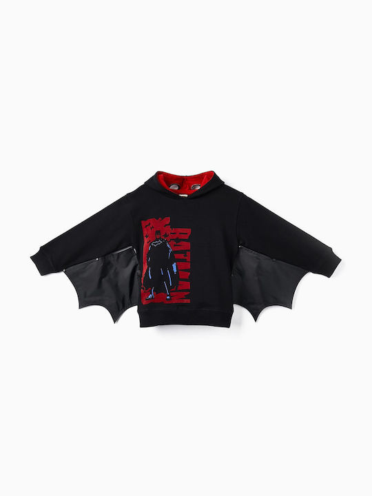 Zippy Kinder Sweatshirt mit Kapuze Schwarz