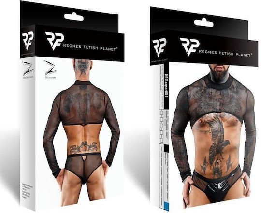Regnes Fetish Planet Regnes Fetish Sexy Ανδρικό Top Μαύρο