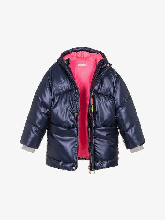 Kids' Casual Jacket Long with Hood Blue