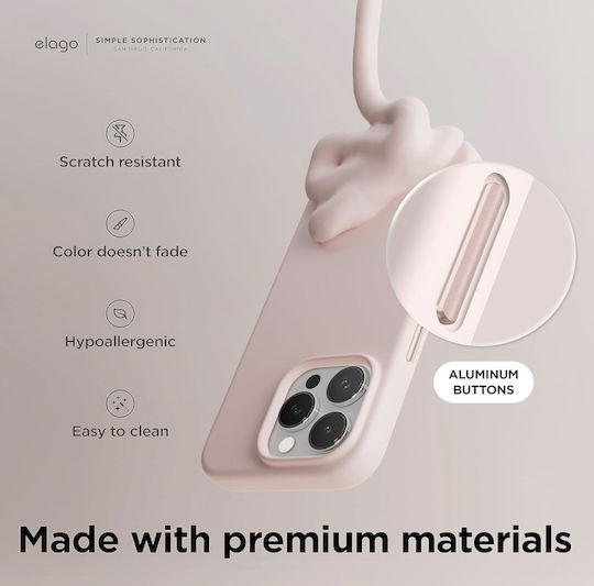 Elago Back Cover Silicon 1.7mm Roz (iPhone 15 Pro Max)