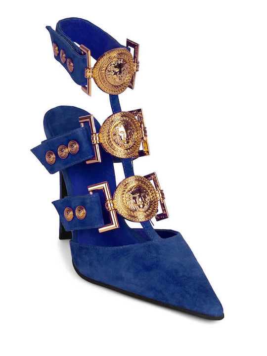 Jeffrey Campbell Lionness Su Pumps mit Riemchen Blau