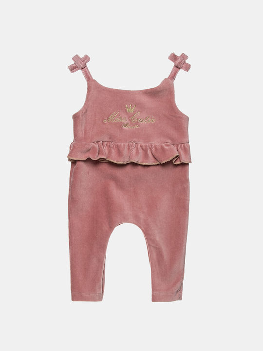 Alouette Baby Bodysuit Set with Pants Pink