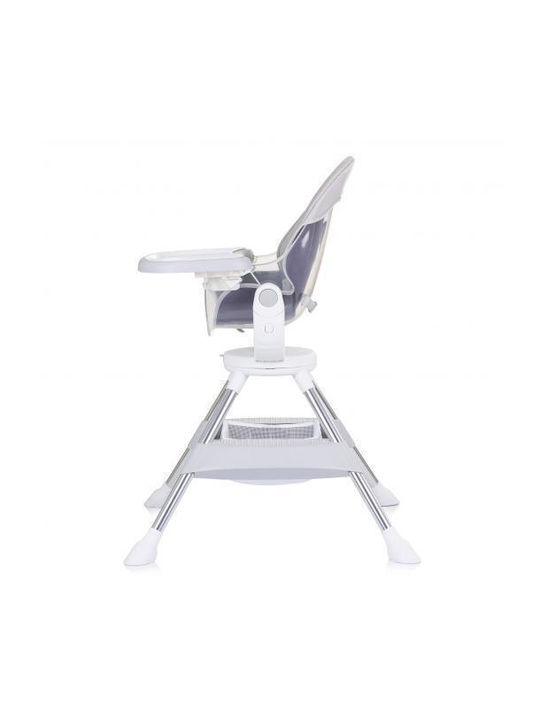 Chipolino Vision Baby Highchair with Adjustable Height Gray