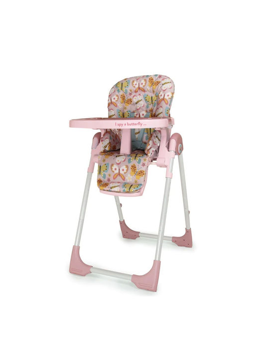 Cosatto Noodle 0+ Klappbarer Baby Hochstuhl mit Höhenverstellbar Flutterby Butterfly